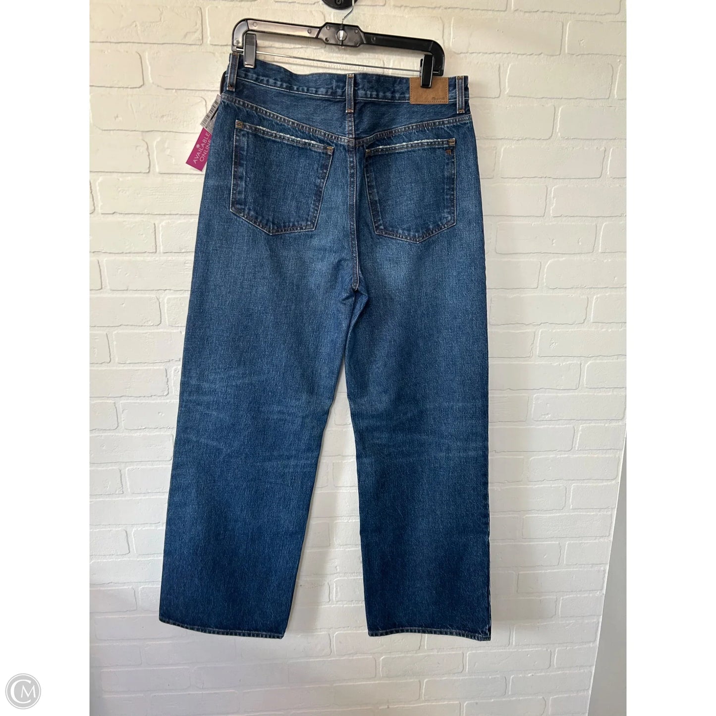 Jeans Wide Leg By Madewell In Blue Denim, Size: 6