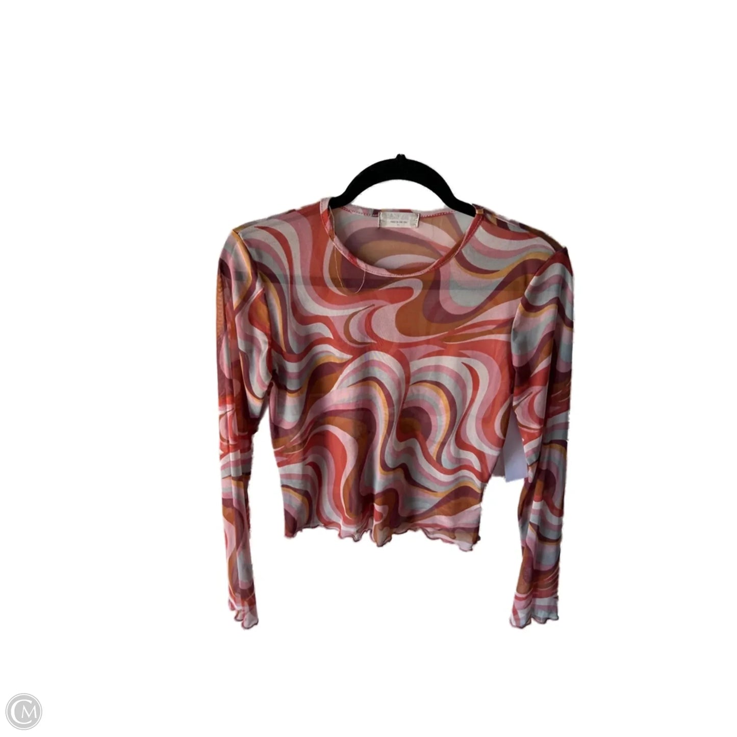 Top Long Sleeve By Altard State In Pink & Purple, Size: M