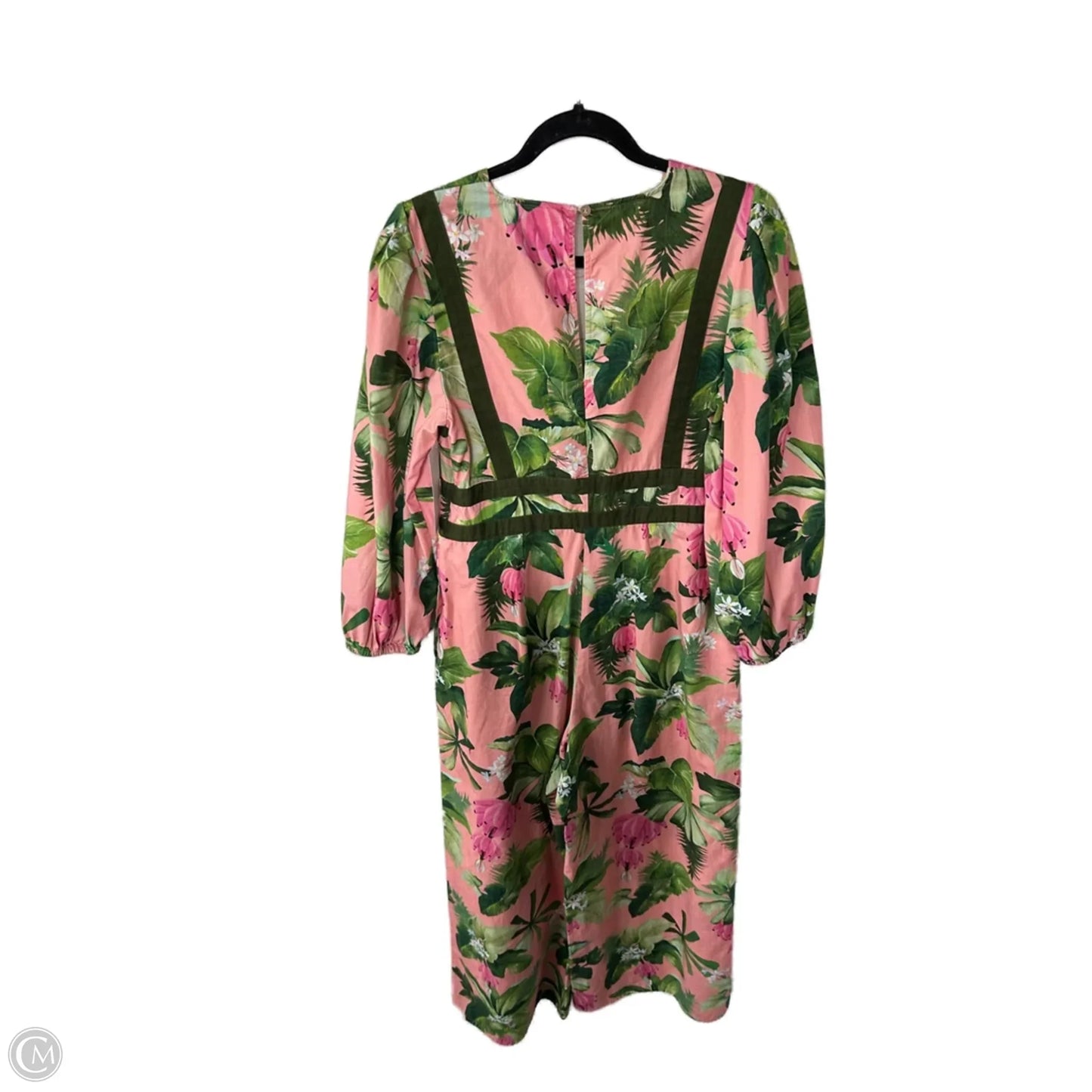 Jumpsuit By Farm Rio In Green & Pink, Size: S