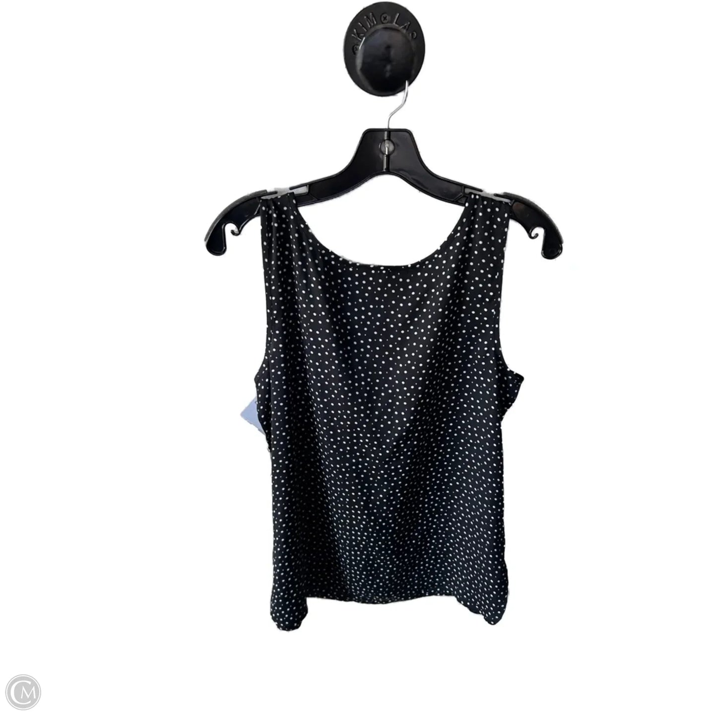 Top Sleeveless By Loft In Black & White, Size: M