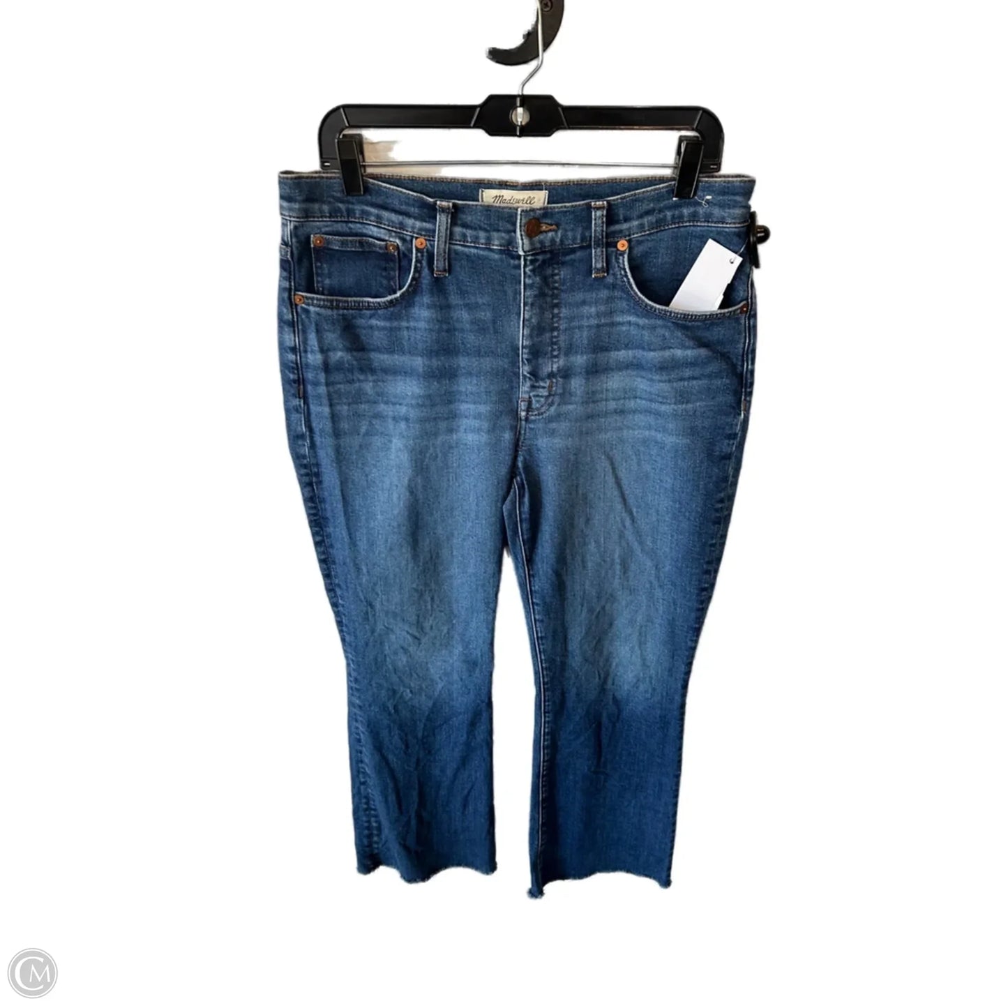 Jeans Straight By Madewell In Blue Denim, Size: 10
