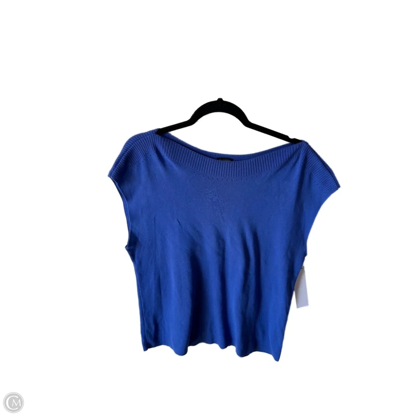 Vest Sweater By Talbots In Blue, Size: L