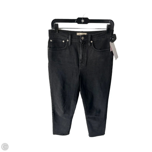 Jeans Straight By Madewell In Black Denim, Size: 2