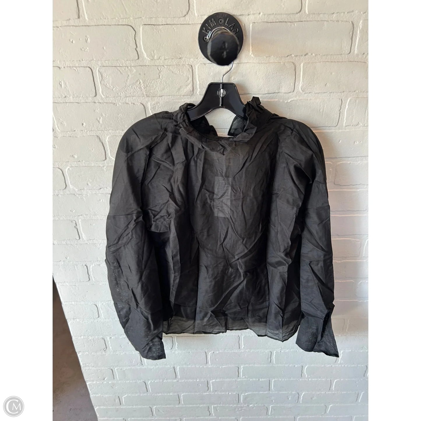 Top Long Sleeve By Cmb In Black, Size: M