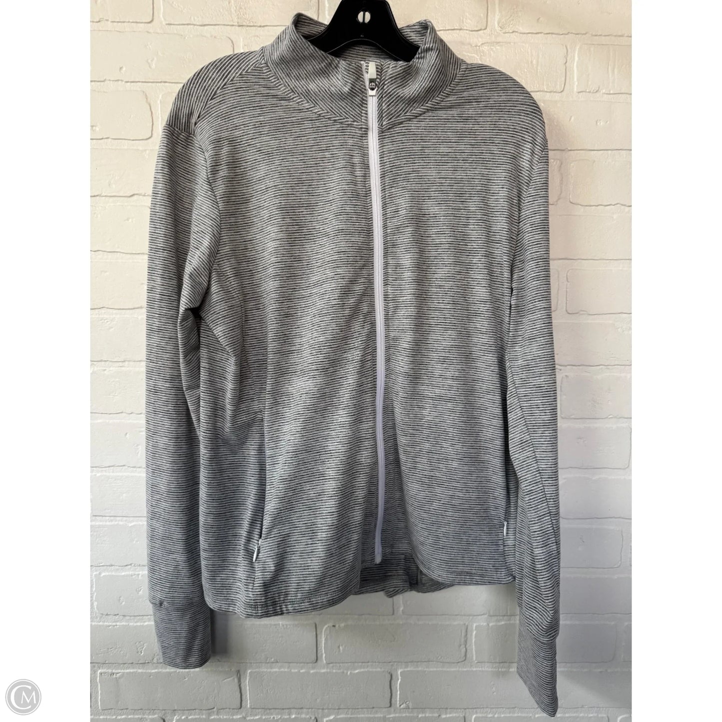 Sweatshirt Collar By Market & Spruce In Grey & White, Size: Xl