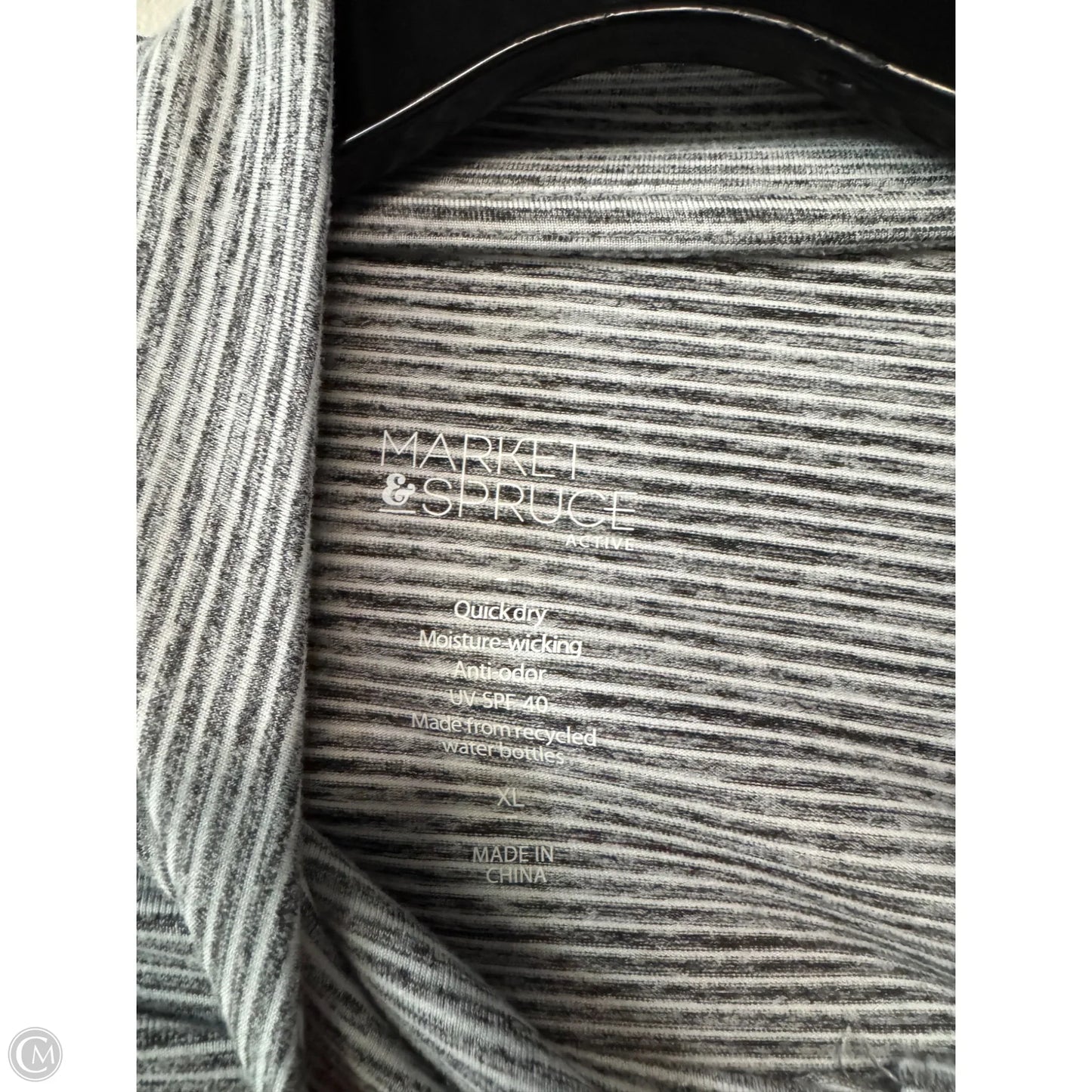 Sweatshirt Collar By Market & Spruce In Grey & White, Size: Xl