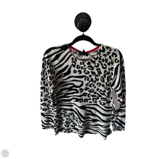 Sweater Cashmere By Charter Club In Black & Cream, Size: M