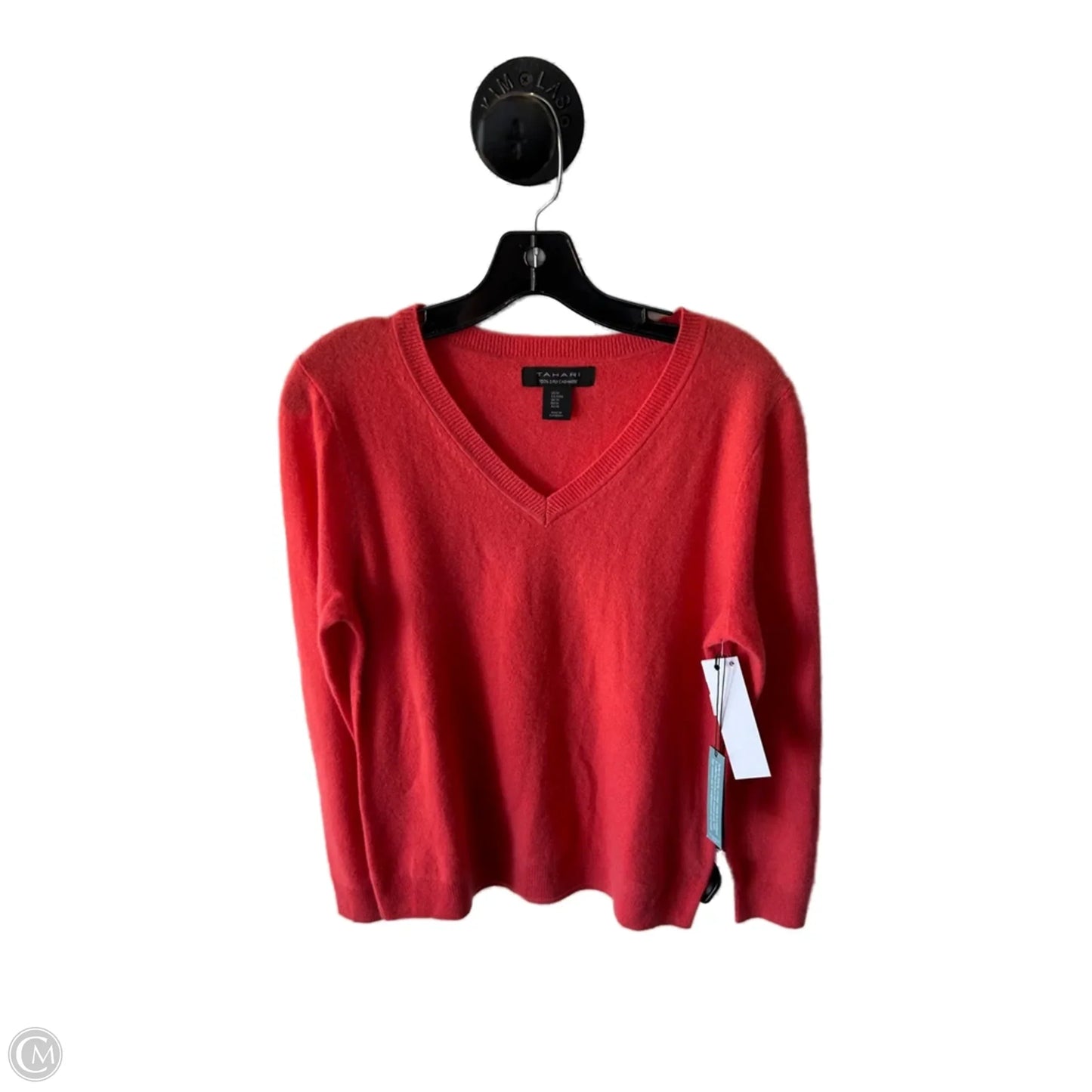 Sweater Cashmere By Tahari In Peach, Size: M