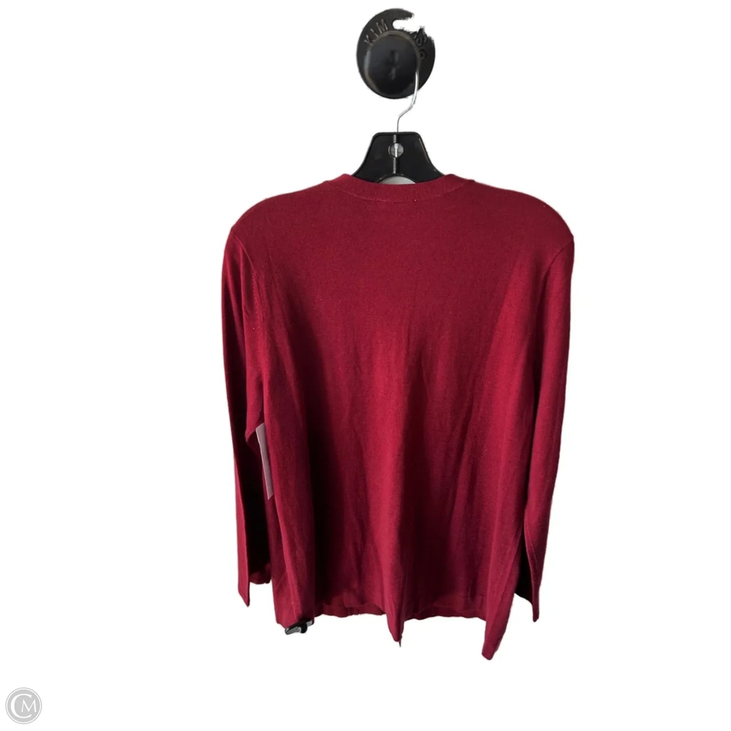Sweater Cardigan By J. Jill In Red, Size: M