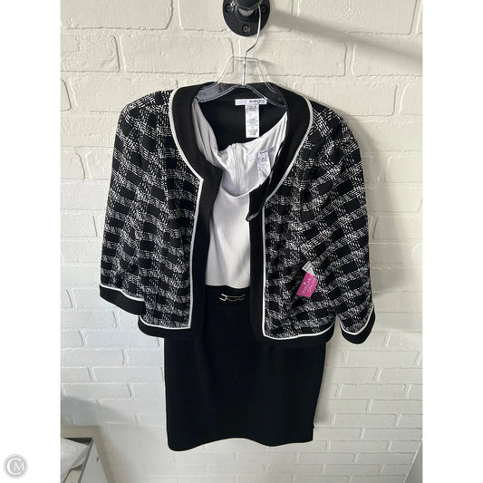 Dress Set 2pc By Studio 1 In Black & White, Size: Xl