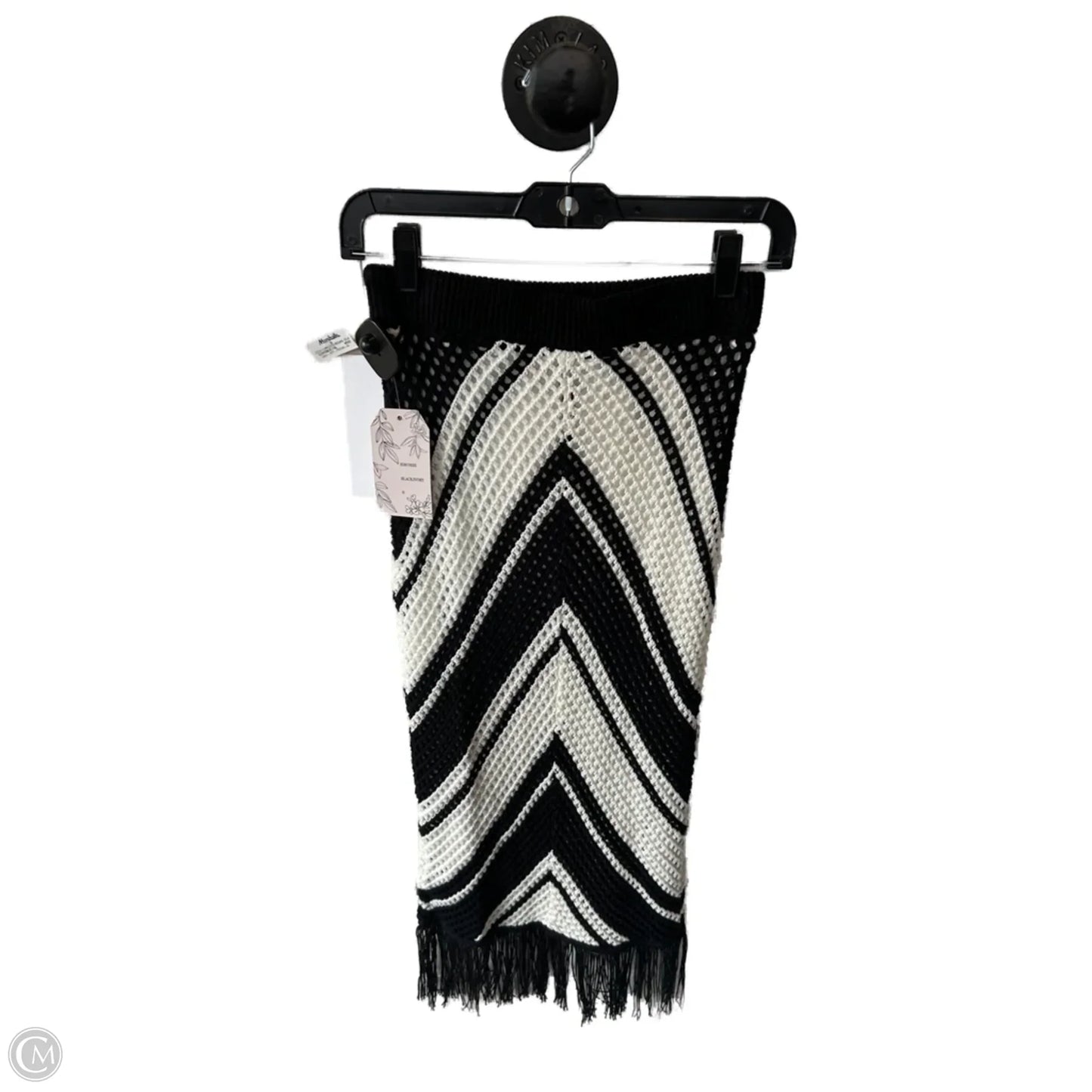 Skirt Set 2pc By Clothes Mentor In Black & White, Size: S