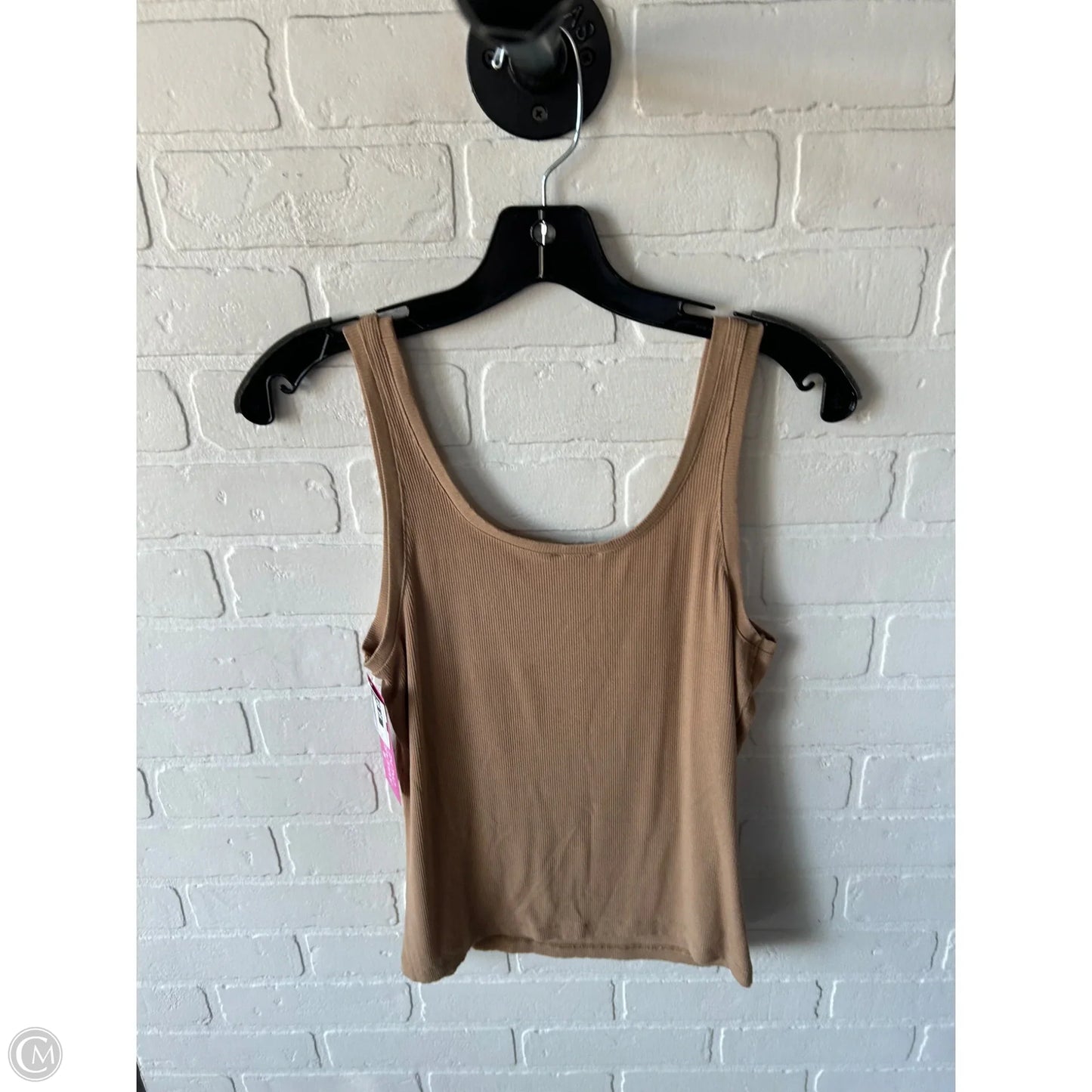 Top Sleeveless Basic By Express In Tan, Size: L