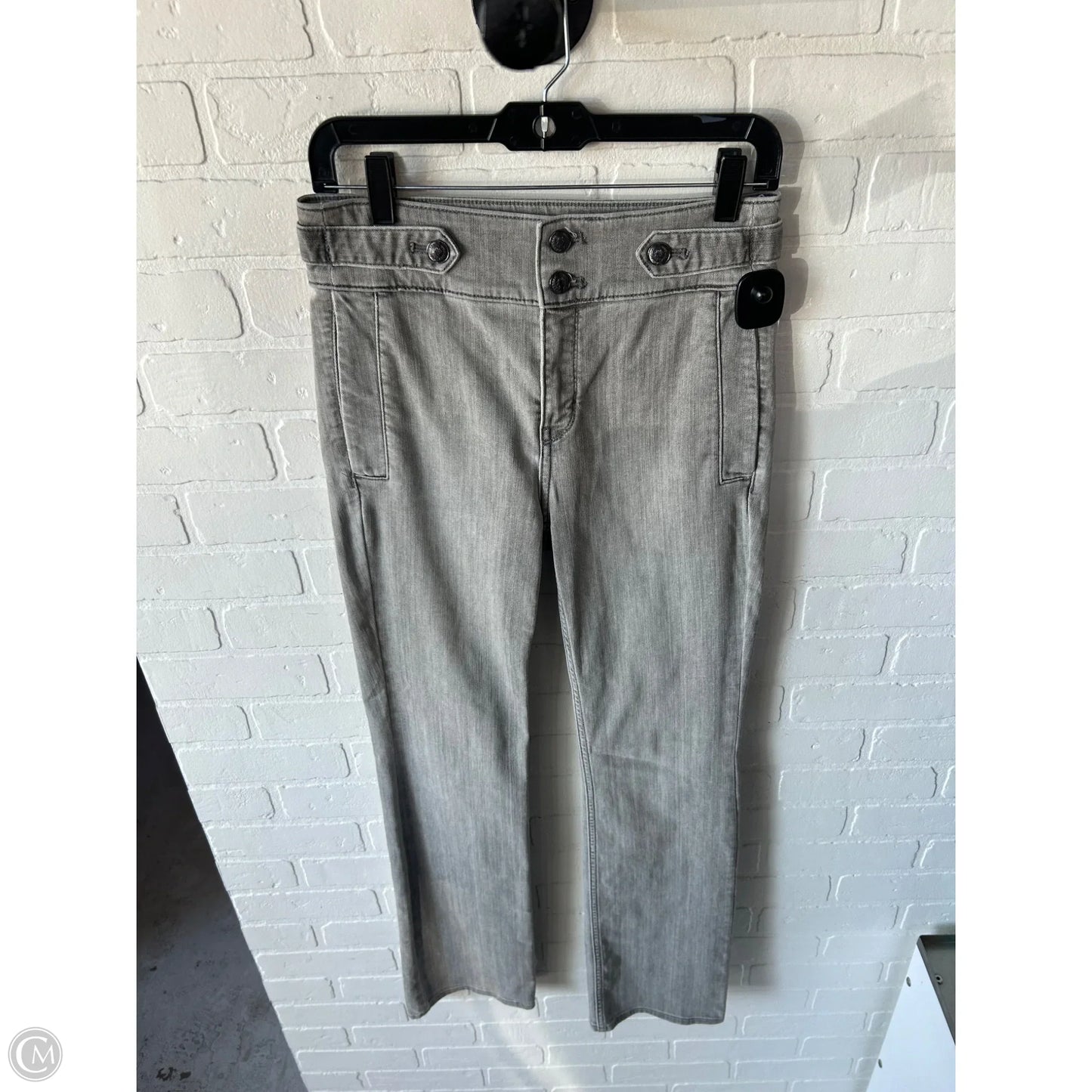 Jeans Straight By White House Black Market In Grey Denim, Size: 2