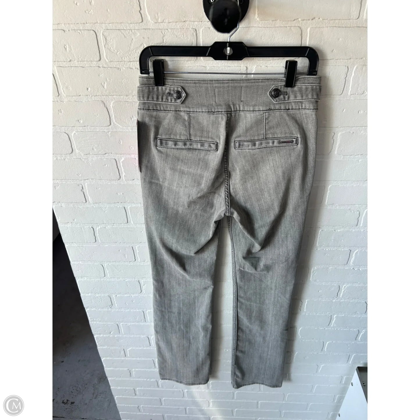 Jeans Straight By White House Black Market In Grey Denim, Size: 2