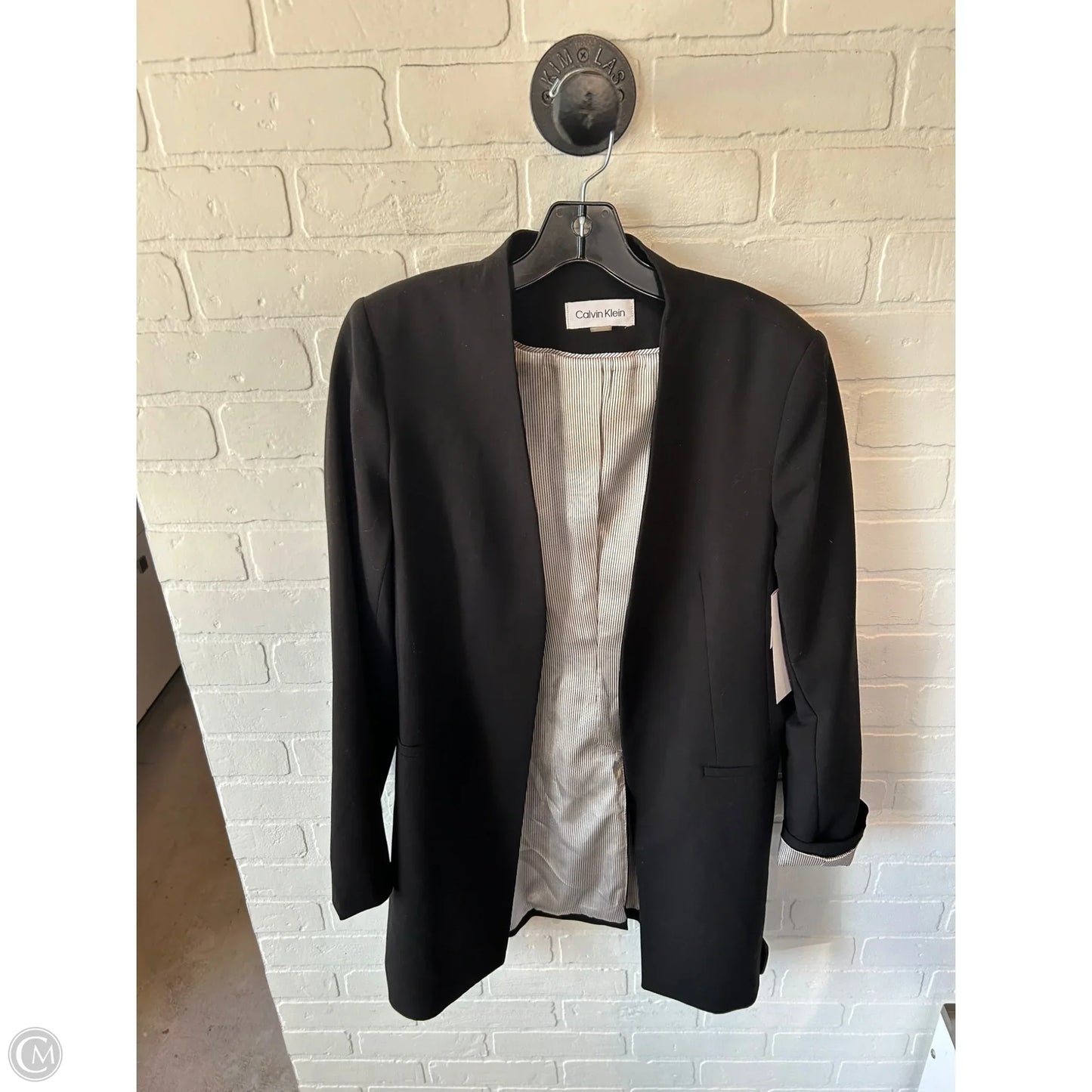 Blazer By Calvin Klein In Black, Size: M