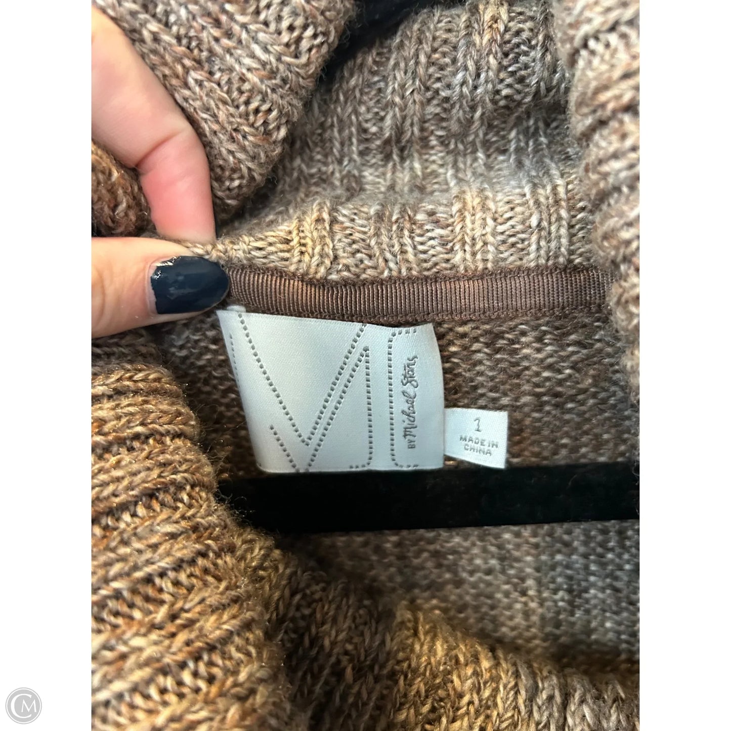 Dress Sweater By Michael Stars In Brown, Size: S