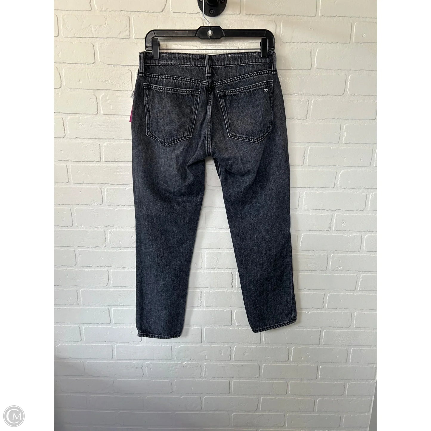 Jeans Boyfriend By Rag And Bone In Black Denim, Size: 2