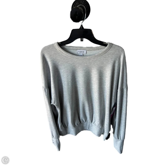 Sweatshirt Crewneck By Evereve In Grey, Size: L