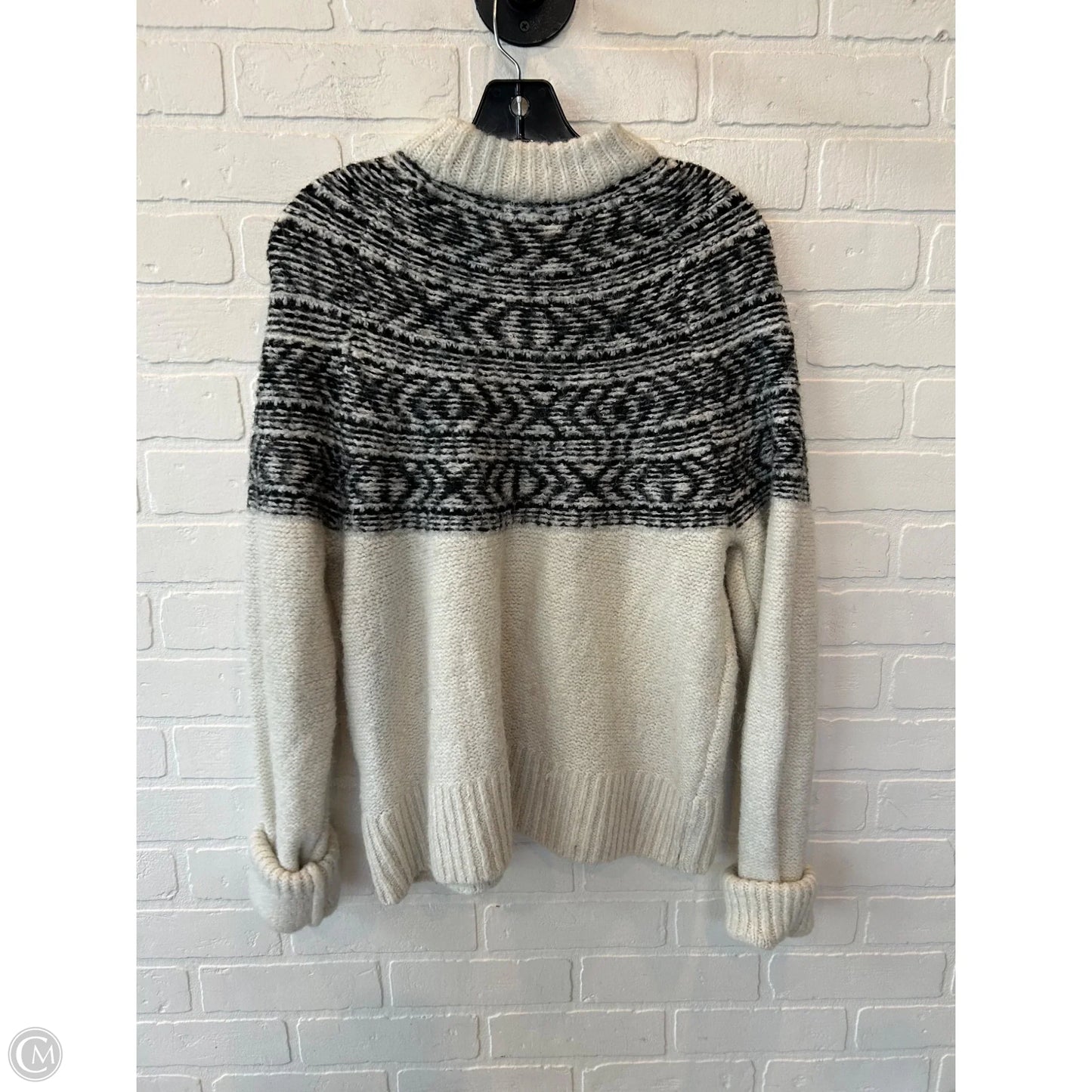 Sweater By H&m In Grey & White, Size: S