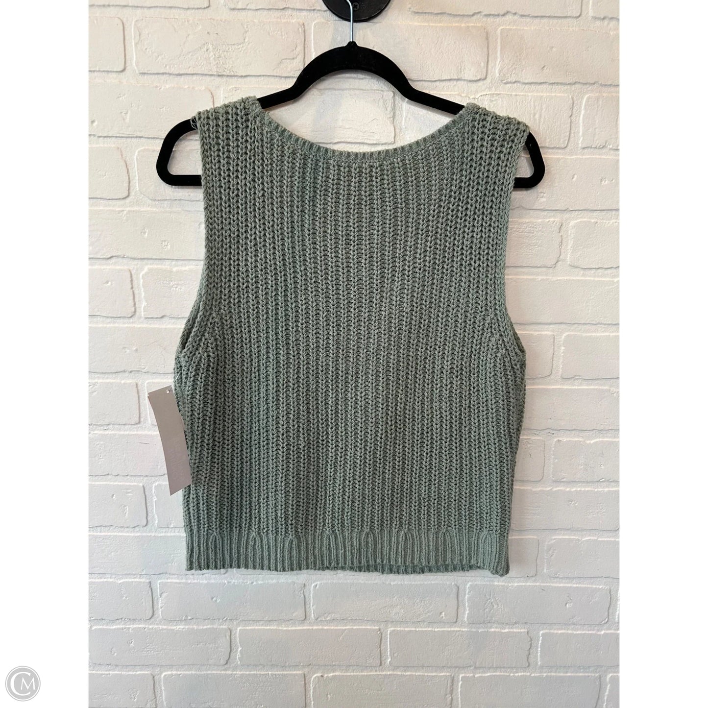 Vest Sweater By Abercrombie And Fitch In Green, Size: S