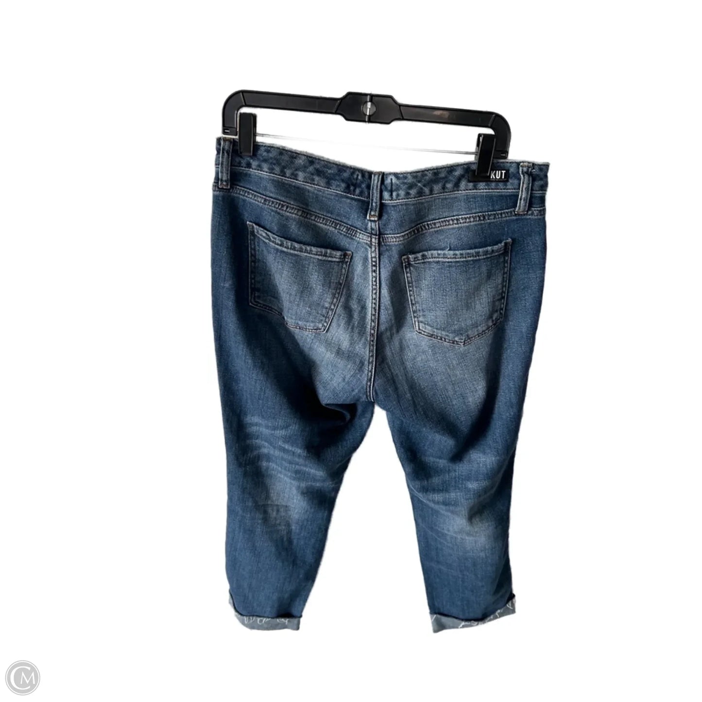 Jeans Straight By Kut In Blue Denim, Size: 10