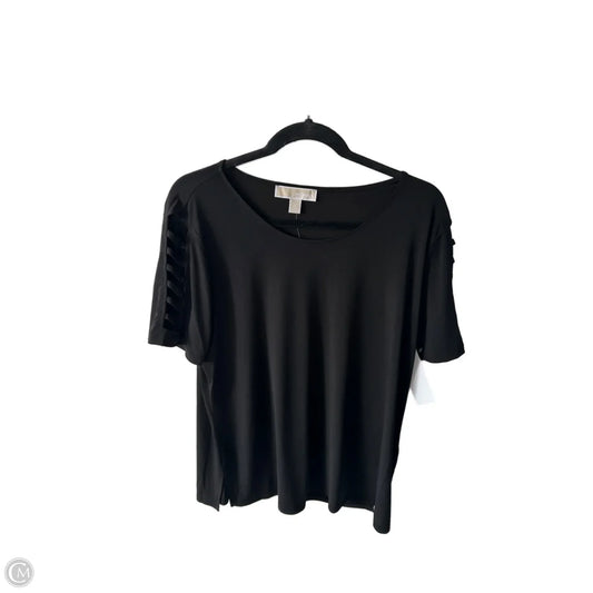 Top Short Sleeve By Michael By Michael Kors In Black, Size: Xl
