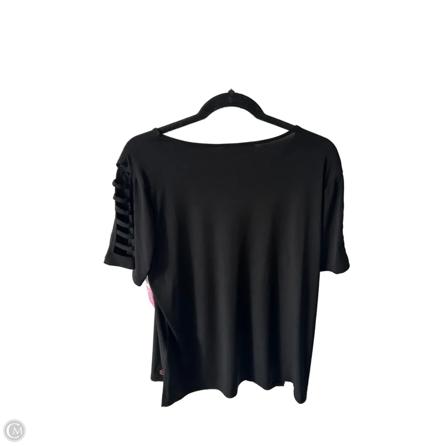 Top Short Sleeve By Michael By Michael Kors In Black, Size: Xl