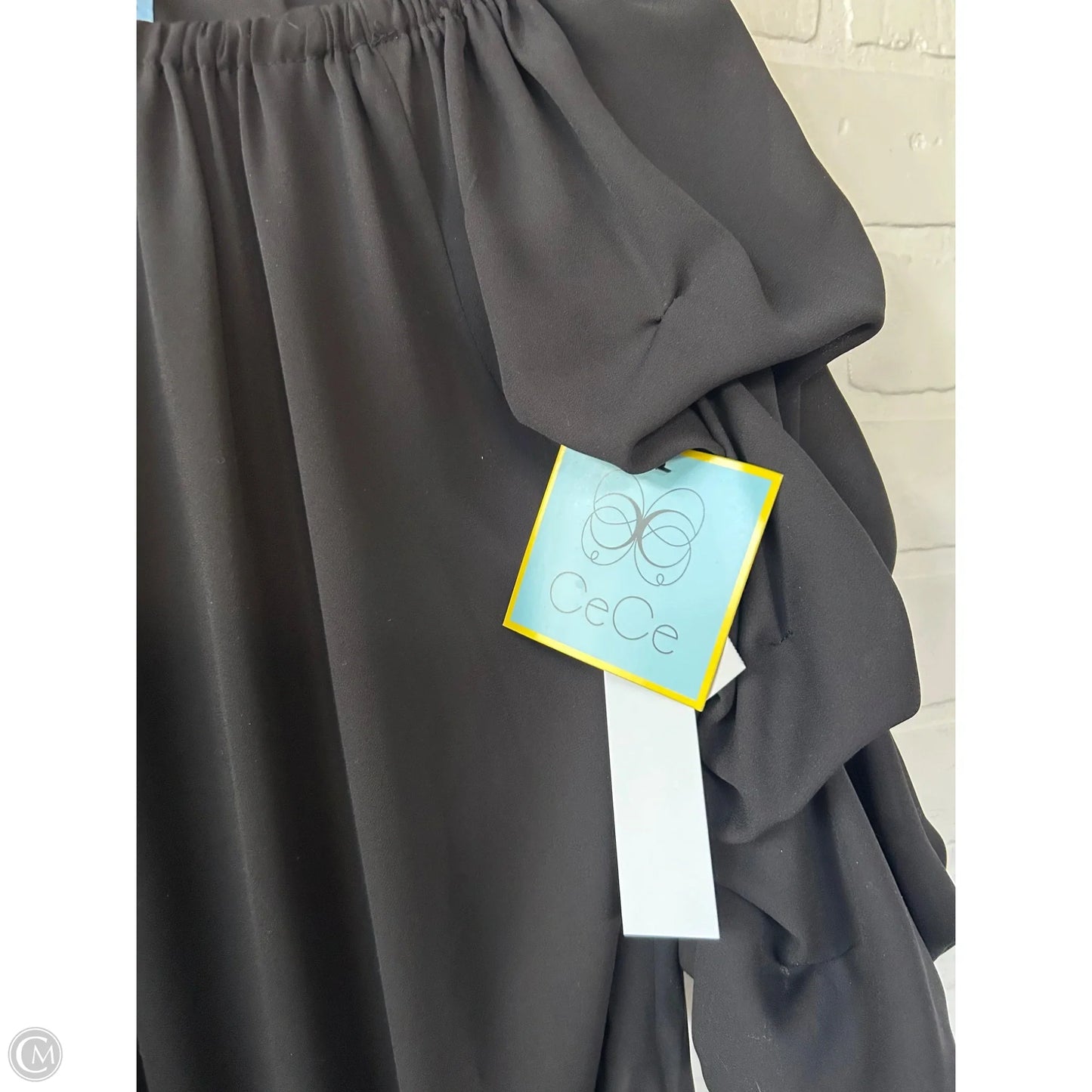 Top 3/4 Sleeve By Cece In Black, Size: S