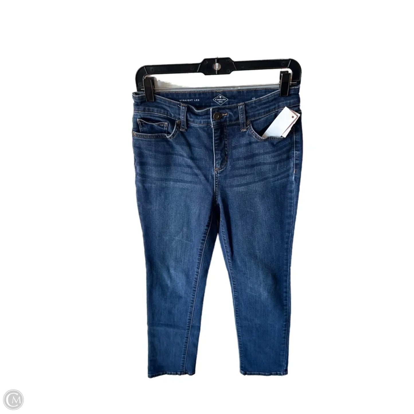 Jeans Straight By St Johns Bay In Blue Denim, Size: 4