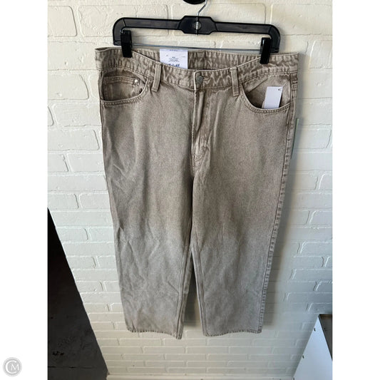 Jeans Wide Leg By H&m In Tan Denim, Size: 14