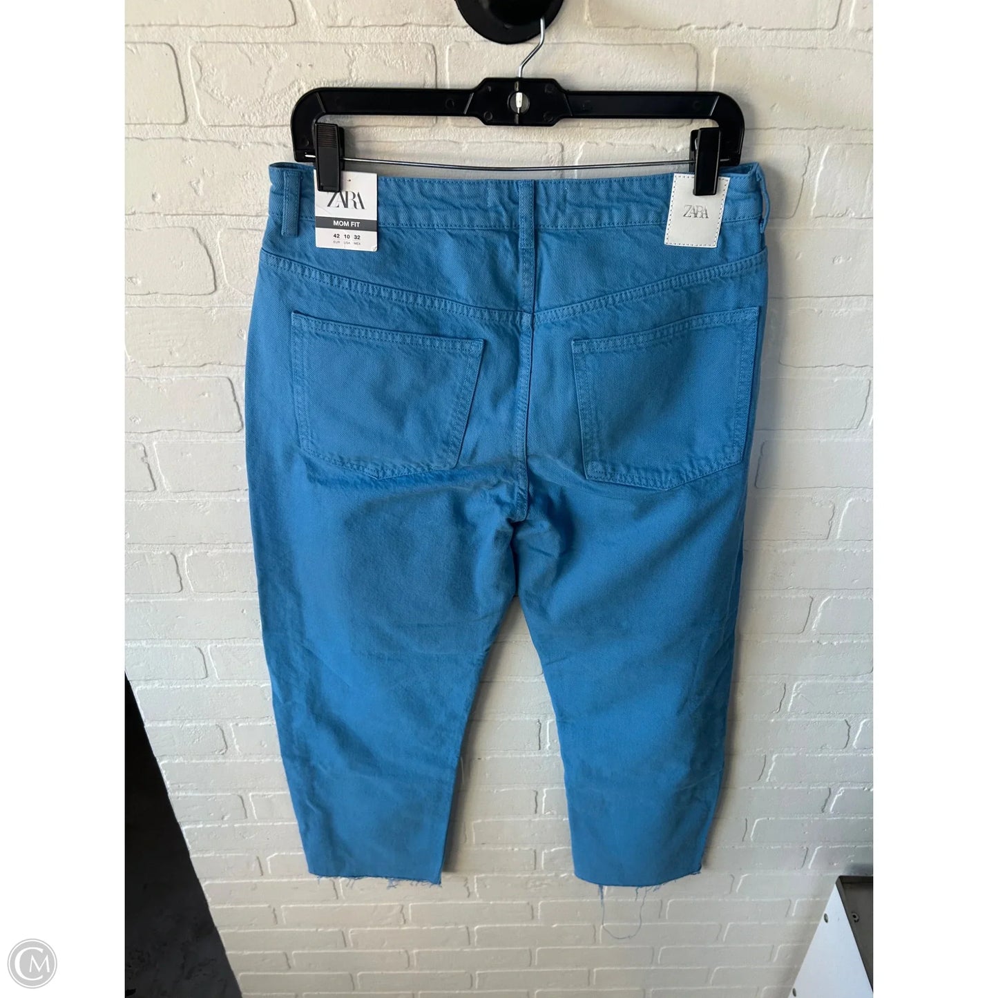 Jeans Wide Leg By Zara In Blue, Size: 10