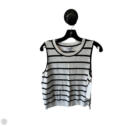 Vest Sweater By Evereve In Black & White, Size: L