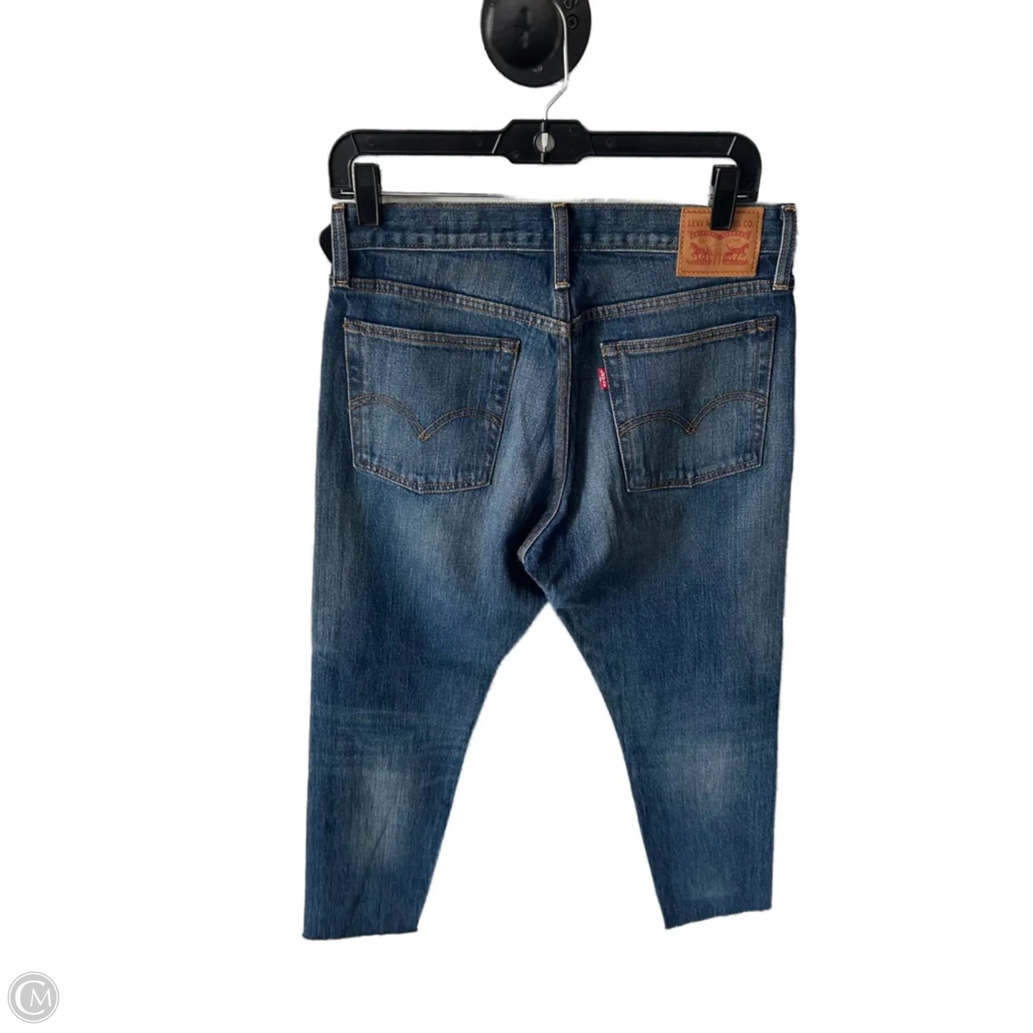 Jeans Straight By Levis In Blue Denim, Size: 8