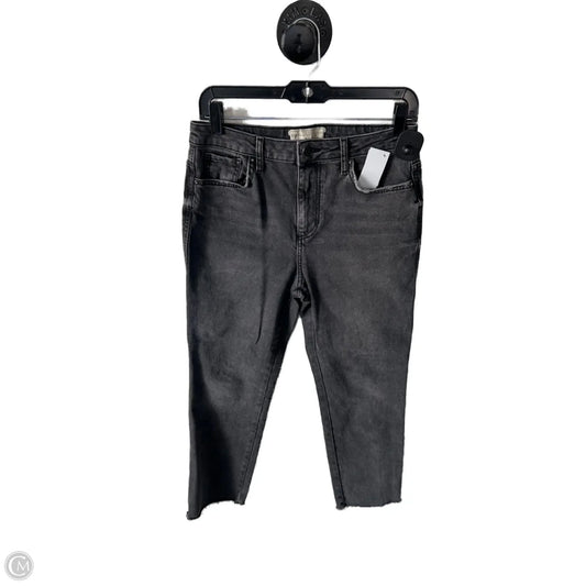 Jeans Straight By Free People In Grey Denim, Size: 6