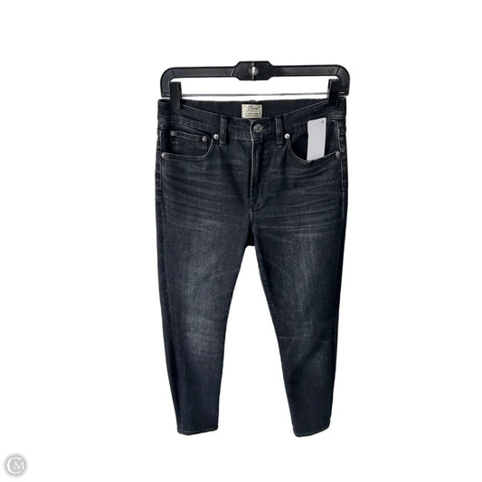 Jeans Skinny By J. Crew In Black Denim, Size: 4