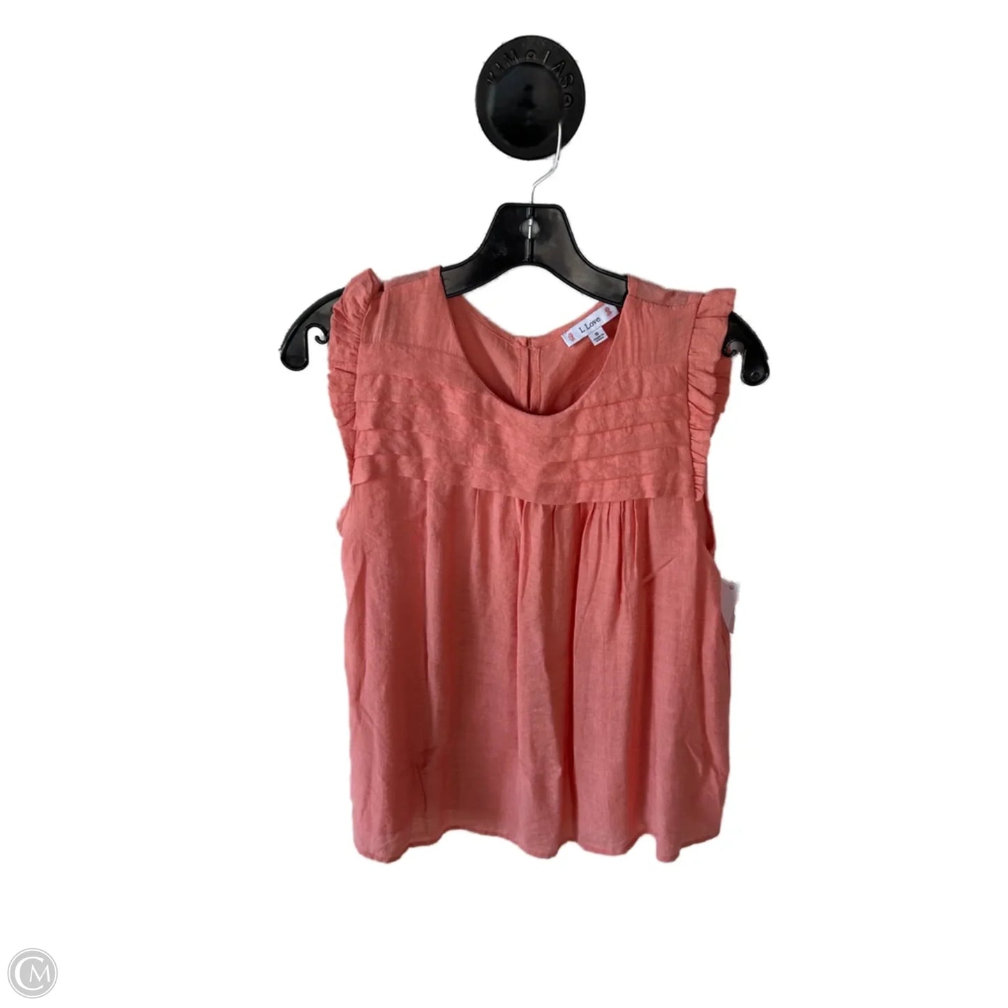 Top Sleeveless By L Love In Peach, Size: S