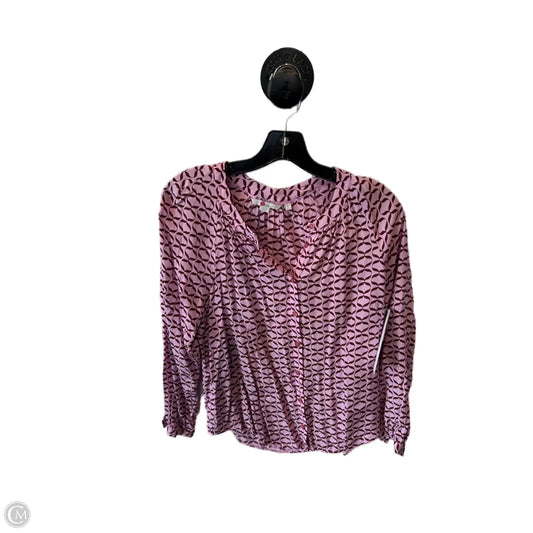 Top Long Sleeve By Boden In Pink & Red, Size: S