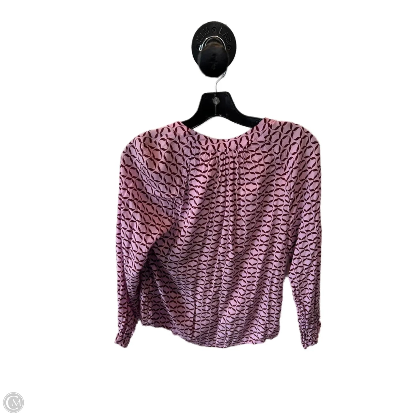 Top Long Sleeve By Boden In Pink & Red, Size: S