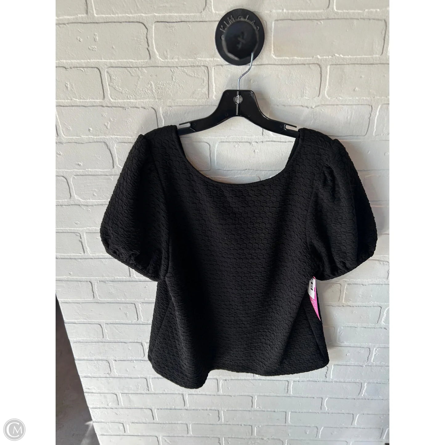 Top Short Sleeve By Porridge In Black, Size: L