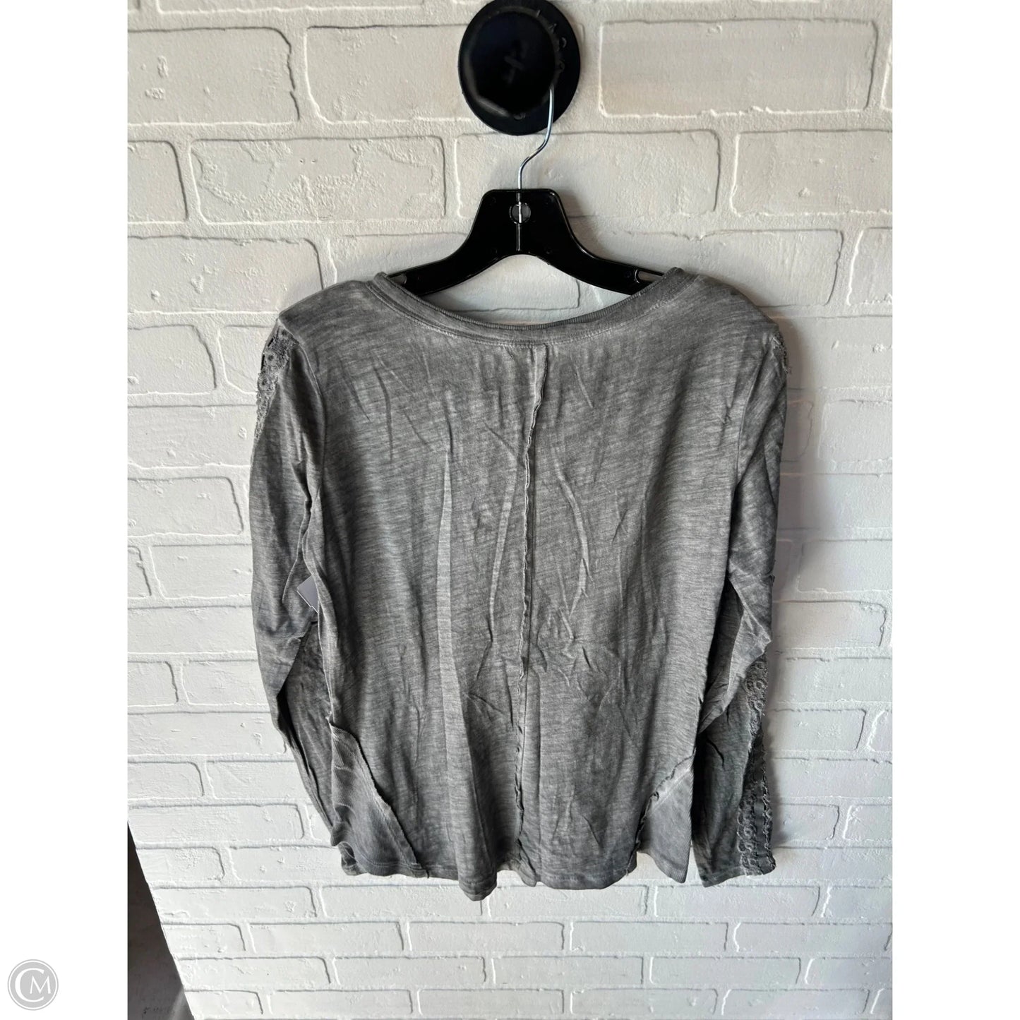 Top Long Sleeve By Free People In Grey, Size: L