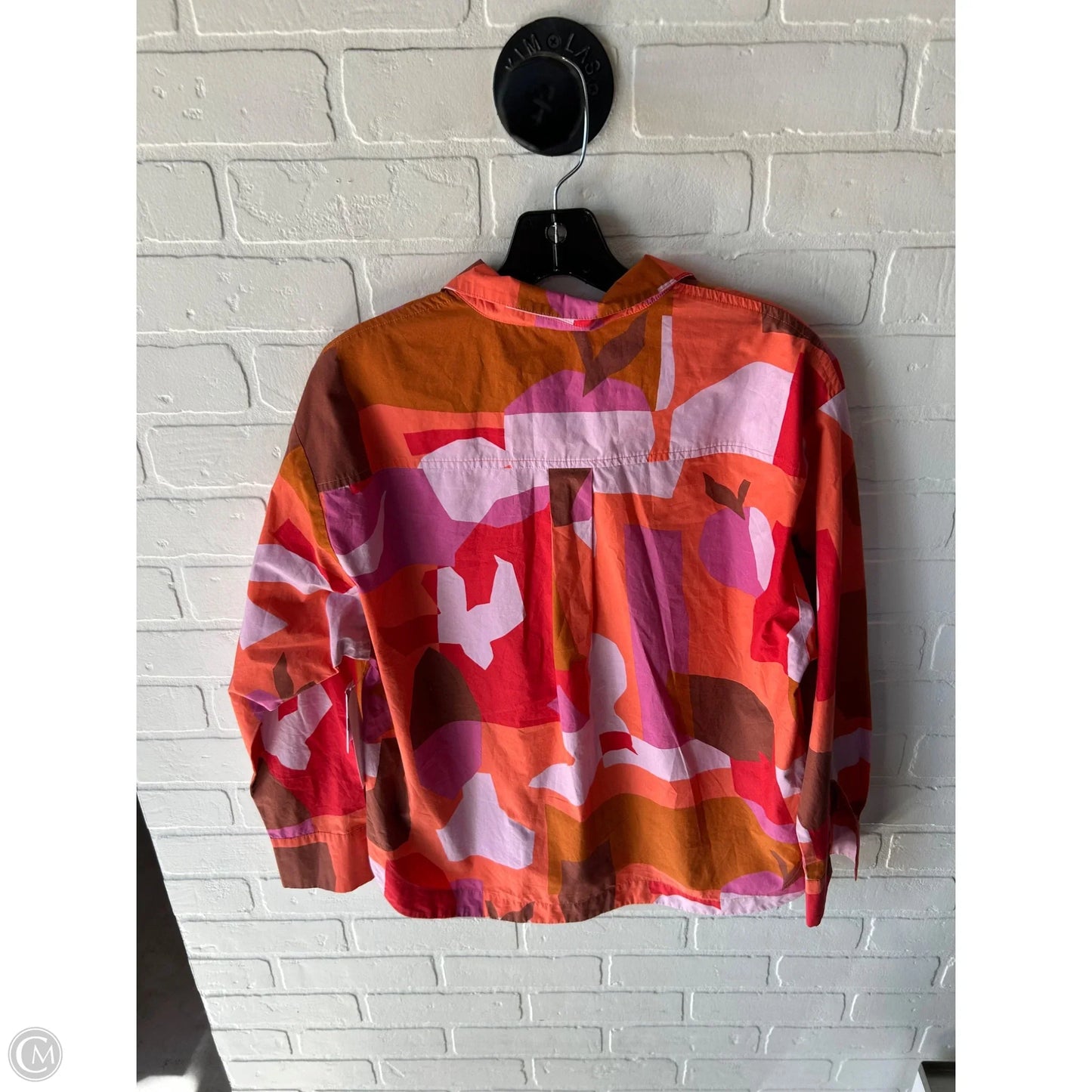 Top Long Sleeve By Maeve In Orange & Purple, Size: Xs
