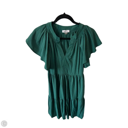 Dress Casual Short By Calvin Klein In Green, Size: M