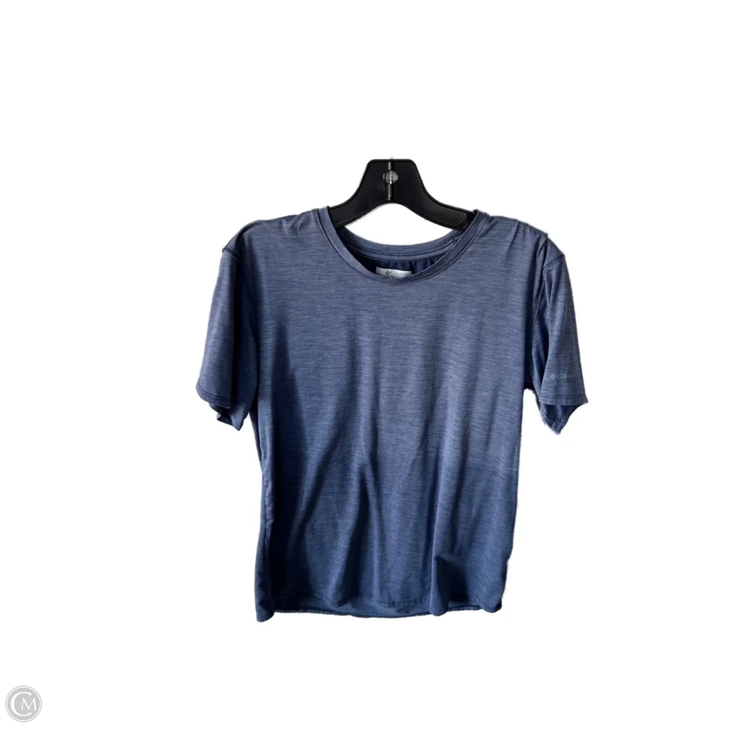 Athletic Top Short Sleeve By Columbia In Blue, Size: S