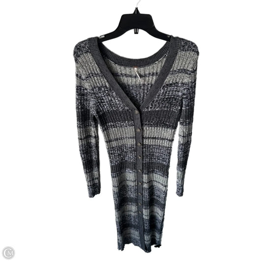 Sweater Cardigan By Free People In Grey, Size: S