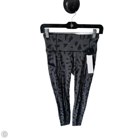 Athletic Leggings By Lululemon In Black & Grey, Size: 4