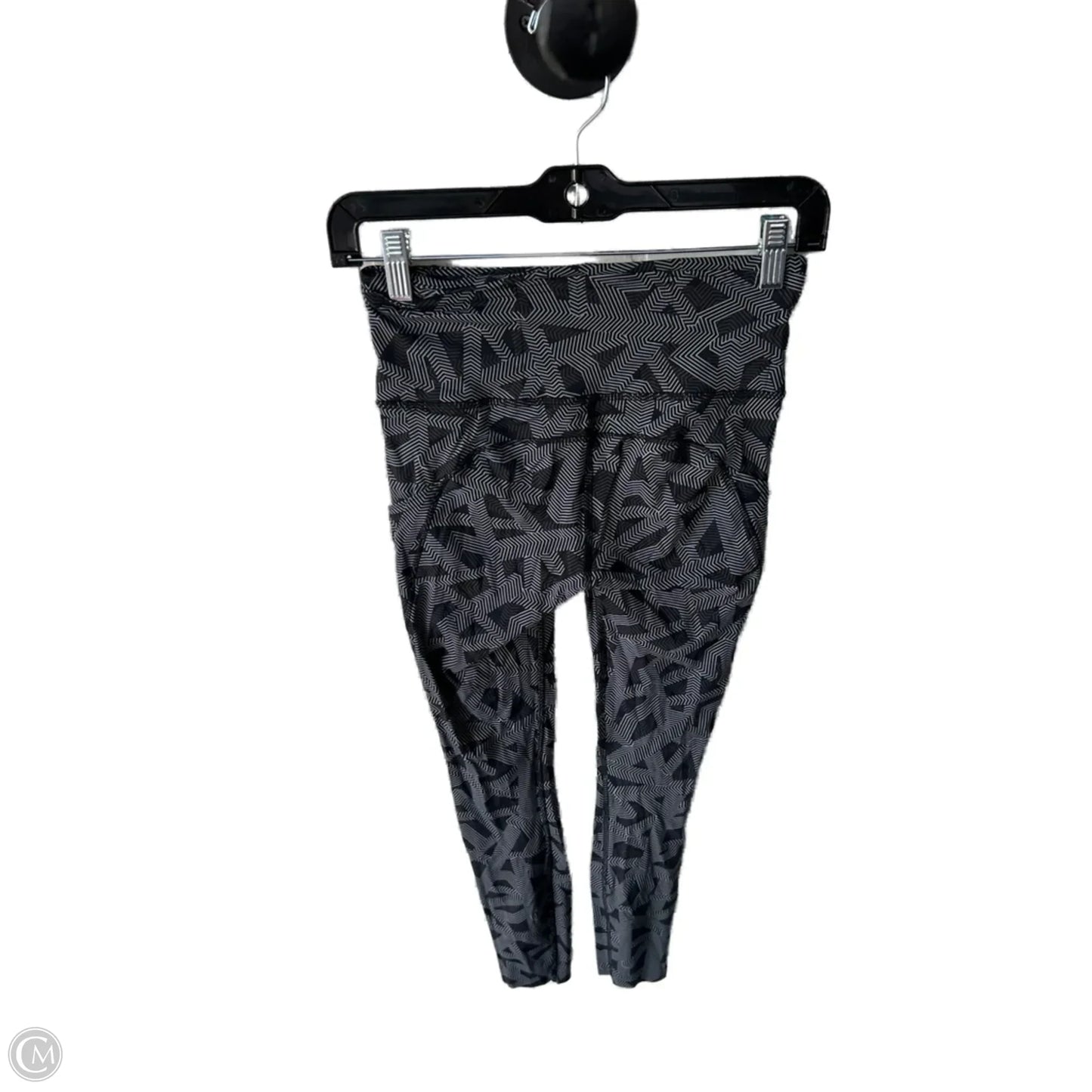 Athletic Leggings By Lululemon In Black & Grey, Size: 4