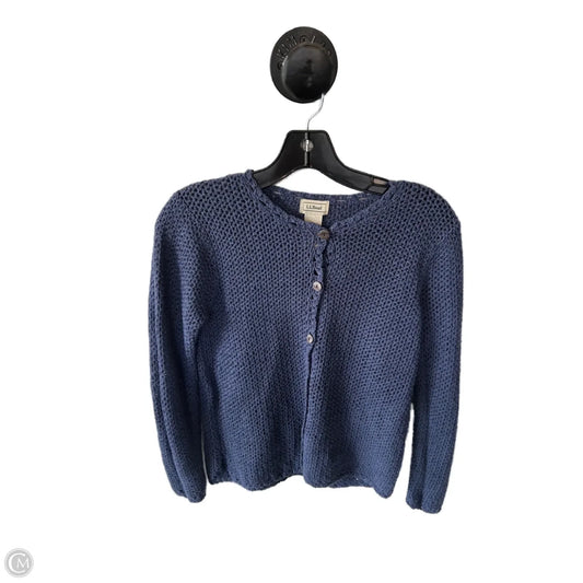 Sweater Cardigan By L.l. Bean In Blue, Size: S