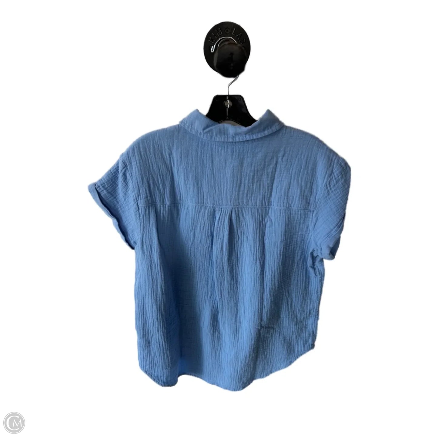 Top Short Sleeve By Caslon In Blue, Size: M
