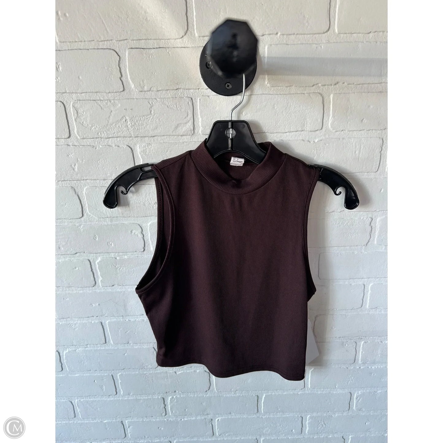 Top Sleeveless Basic By Cme In Brown, Size: M
