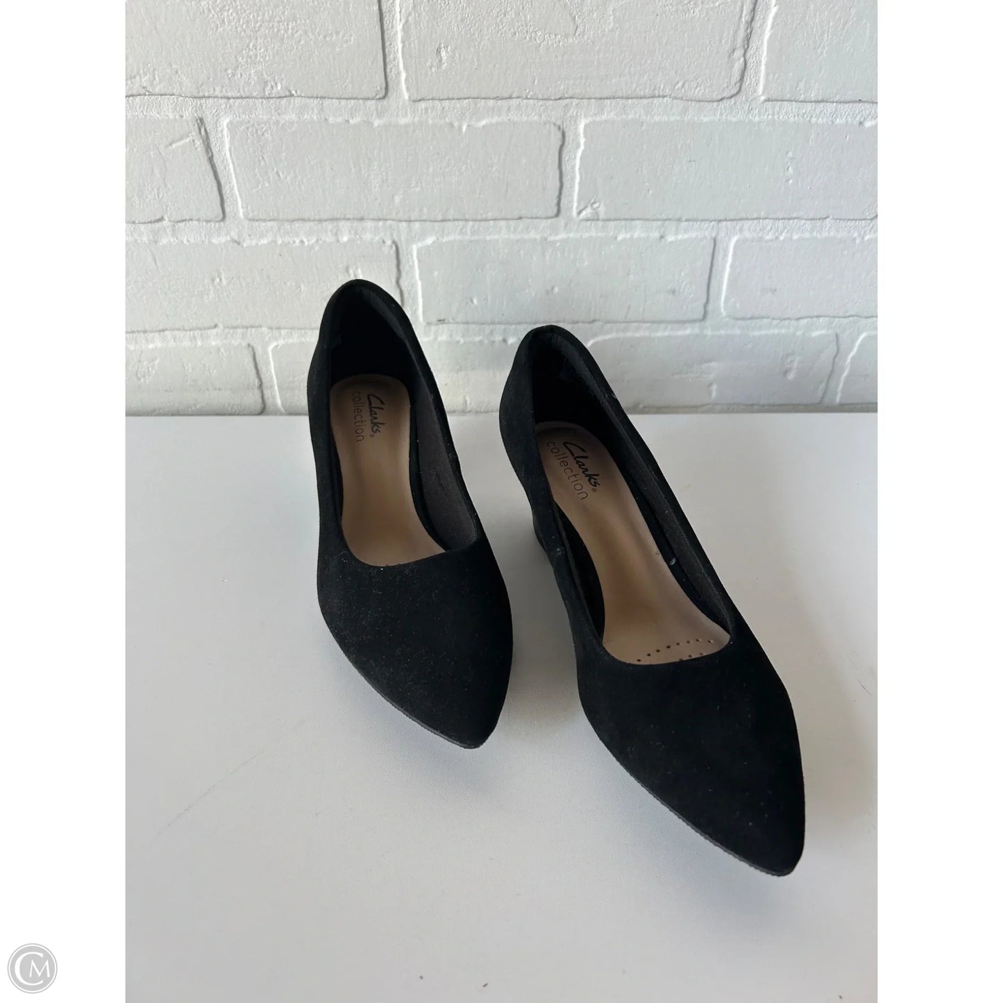 Shoes Heels Kitten By Clarks In Black, Size: 6